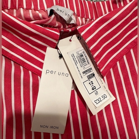 Off the shoulder red striped top - Picture 6 of 9